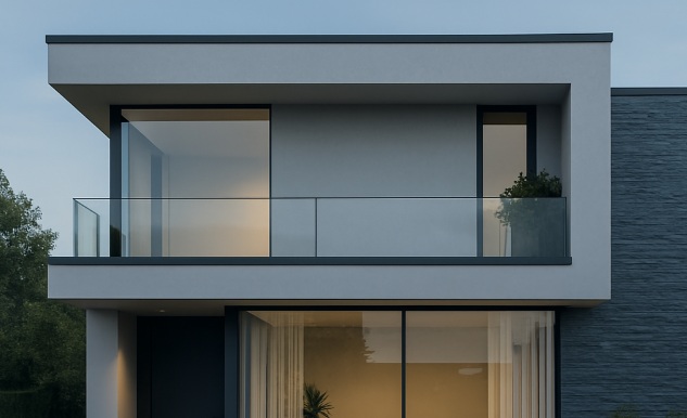 Banner de fachada moderna