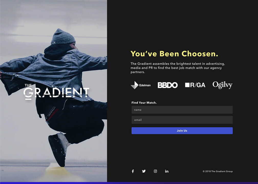 Gradient Landing Page