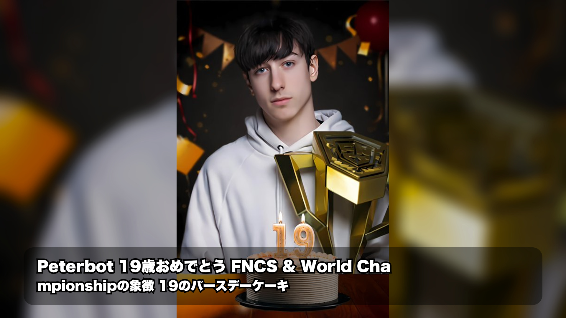 Peterbotの19歳誕生日が話題 FNCS初優勝から世界王者までの実績を時系列で確認