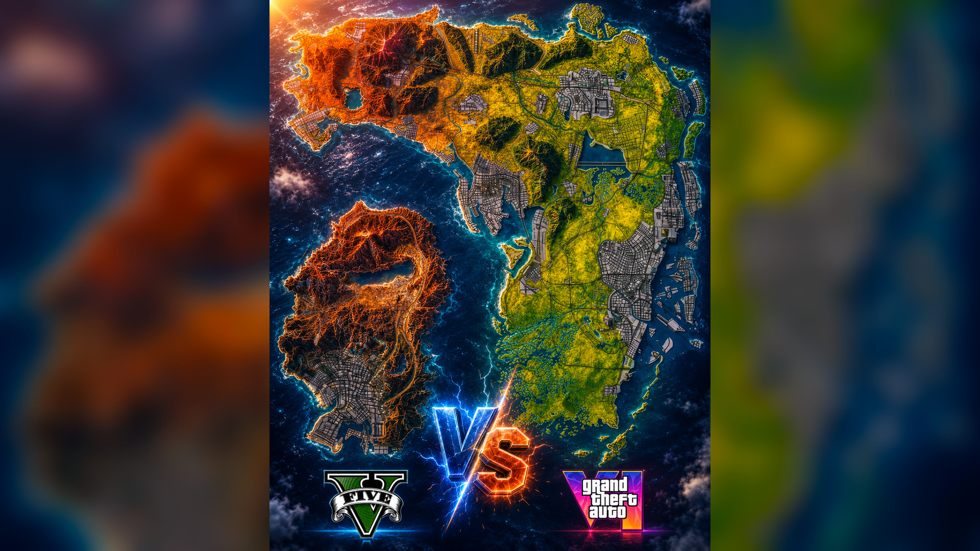 GTA 6とGTA 5のマップ比較画像が拡散 公式未公開のためサイズ断定はできず