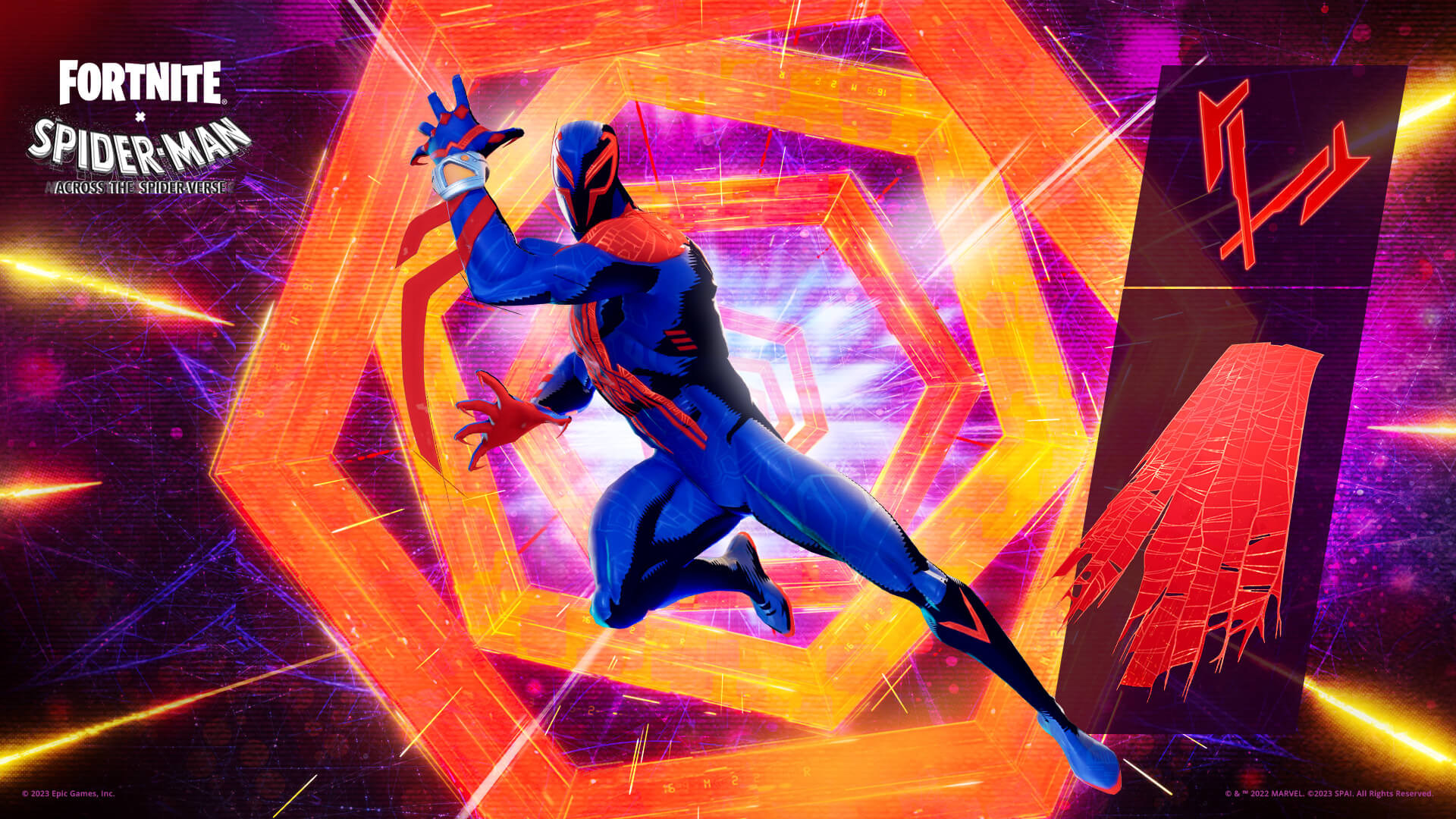 スパイダーマン2099のコスチュームと装備