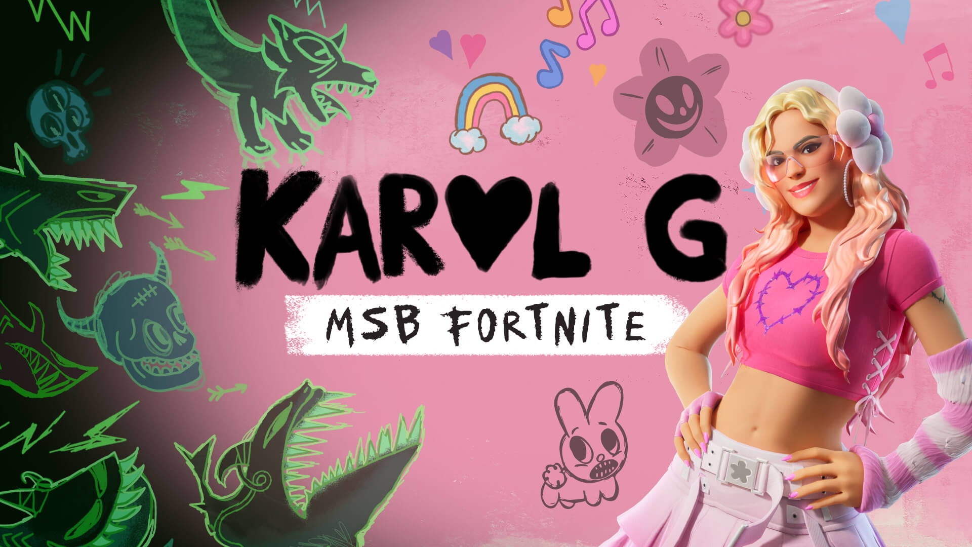 「Karol G MSB フォートナイト」プレイアブルコンサート詳細