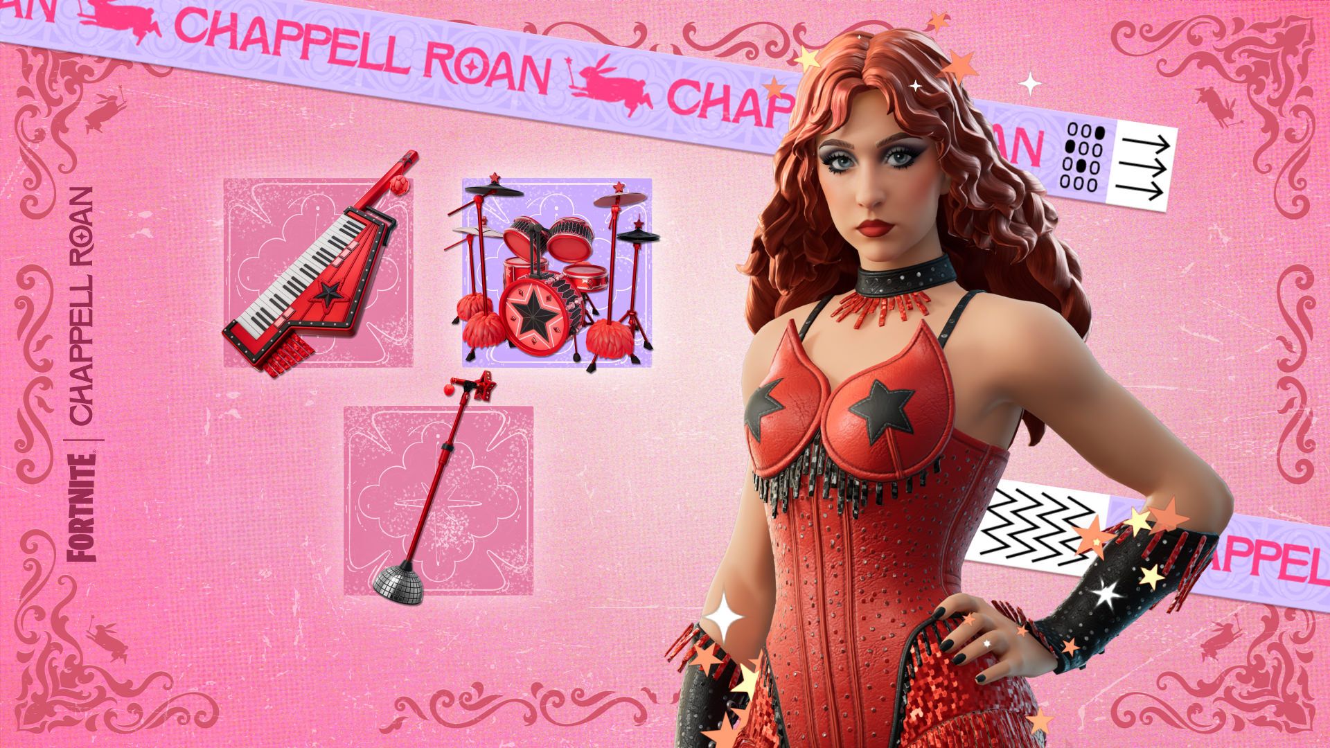 Chappell Roanレッド版コスチュームとアクセサリーセット