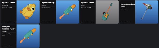 フォートナイトのフィニアスとファーブのその他のコスメティックアイテムを解明！