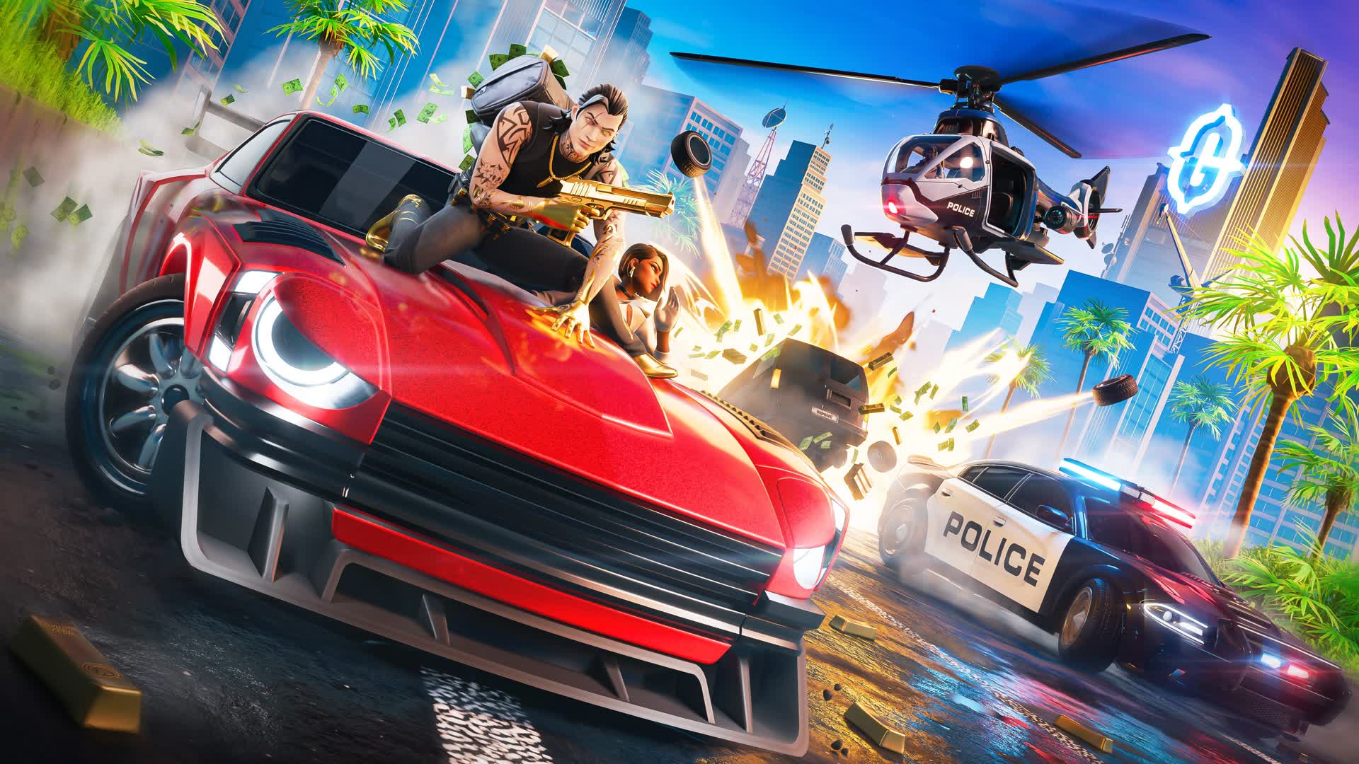 GTA配信者から開発者になった人物が、フォートナイトで「キャッシュ・ヘイスト・シティ」を更新しました。