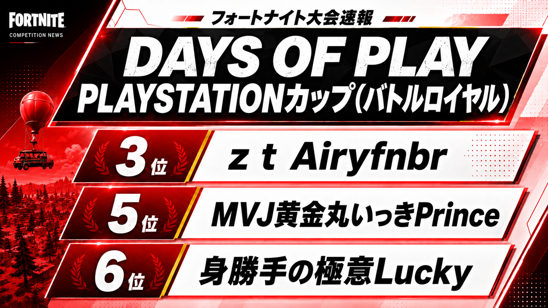 DAYS OF PLAY PLAYSTATIONカップ(バトルロイヤル)