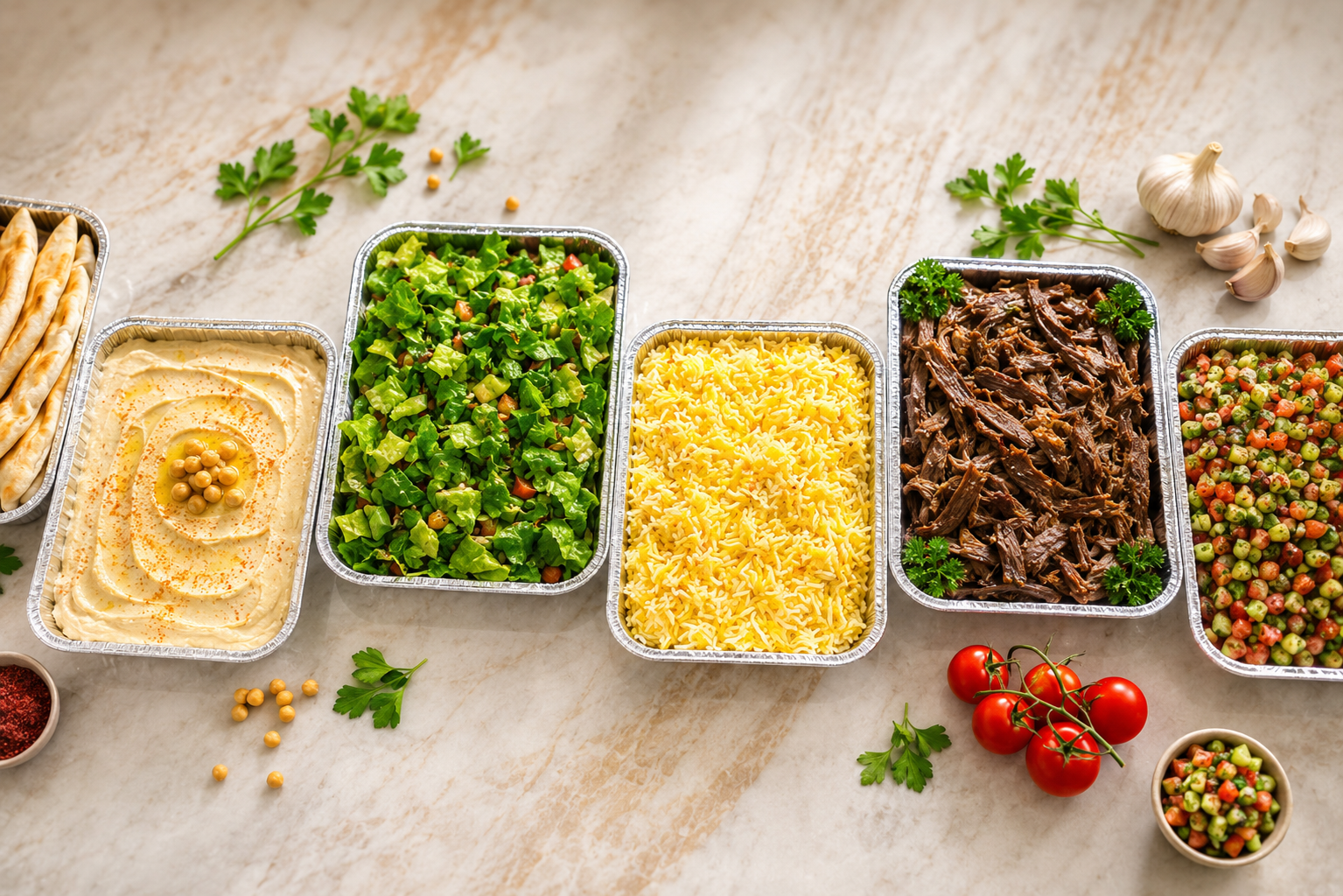 Rice and Mediterranean sides