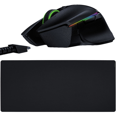 Razer Basilisk Ultimate gaming mouse and Gigantus V2 3XL soft mouse mat bundle