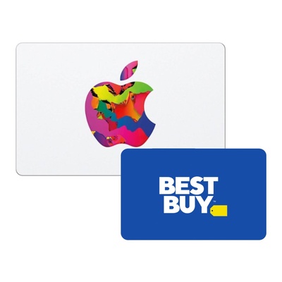 $100 Apple gift card + $20 Best Buy gift card