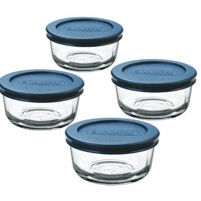 Anchor Hocking Classic Glass Food Storage Containers with Lids
