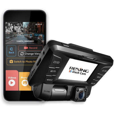 Rexing dash cams with front and rear cameras