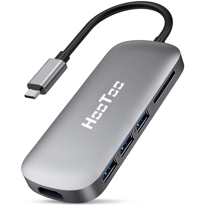HooToo 6-in-1 USB-C hub adapter