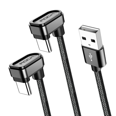 Rock Right-Angled USB-C Cable (2-pack)