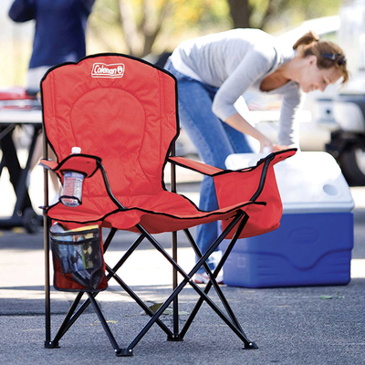 Sit down and stay there thanks to the cooler on this $20 Coleman over-sized chair