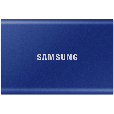 Samsung T7 1Tb portable solid state drive blue