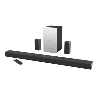 Stream music wirelessly or connect your TV to Vizio's 5.1 SmartCast Sound Bar System for $130 today only