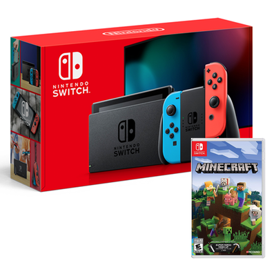 All-New Nintendo Switch console bundle with Minecraft