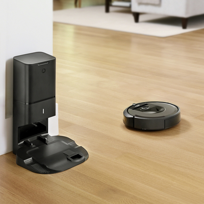 The new iRobot Roomba i7+ empties its own dust bin and is currently $150 off