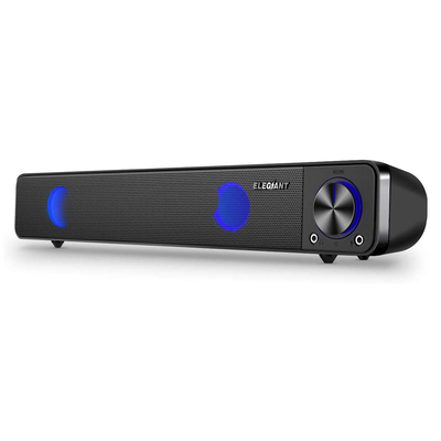 Elegiant Stereo USB-Powered Mini Soundbar