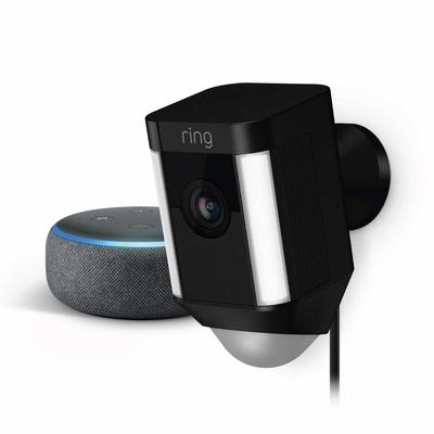 Ring Spotlight Cam + Free Echo Dot