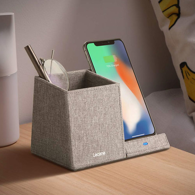 Lecone 10W Fast Wireless Charger & Desk Organizer