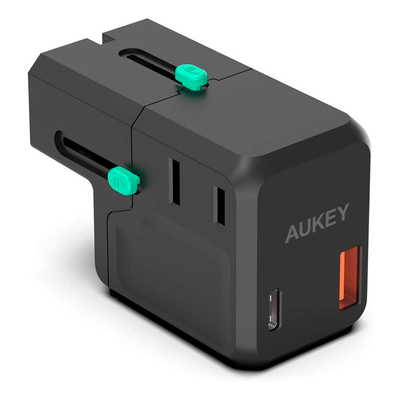 Aukey Universal QC&PD3.0 Travel Plug Adapter