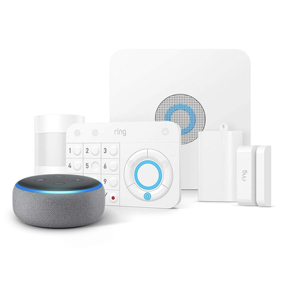 Ring Alarm 5-Piece Home Security System + Free Echo Dot