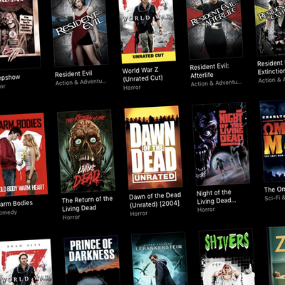 Zombie Movies in Digital 4K UHD and HD