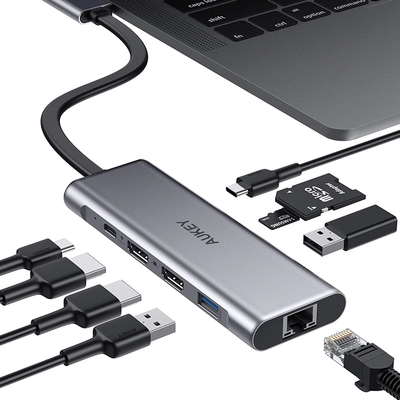 Aukey 9-in-2 USB-C hub for MacBook Pro or MacBook Air