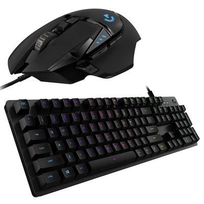 Logitech G502 Hero gaming mouse & G512 gaming keyboard bundle