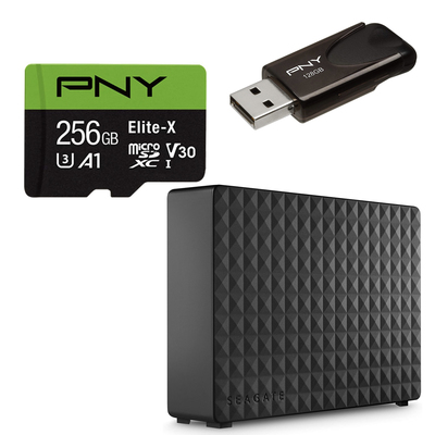 Hard drives, SSDs, flash drives and more from Seagate, Western Digital, and others