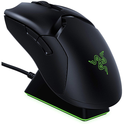 Razer Viper Ultimate Hyperspeed light wireless gaming mouse and RGB charging dock