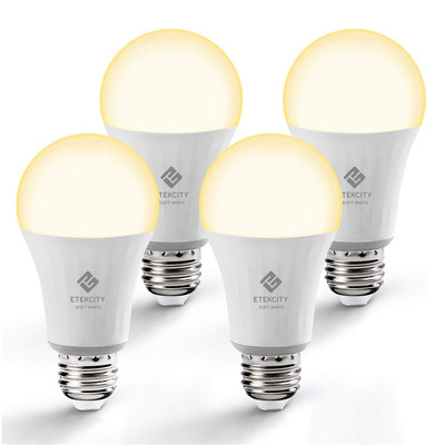 Etekcity 4-Pack A19 Soft White Smart LED Bulbs