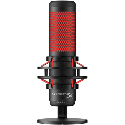 HyperX Quadcast USB condenser gaming microphone Red LEDs