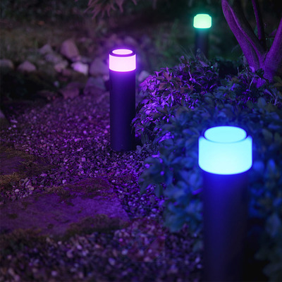 Philips Hue White and Color Ambiance Outdoor Smart Pathway Light Base Kit
