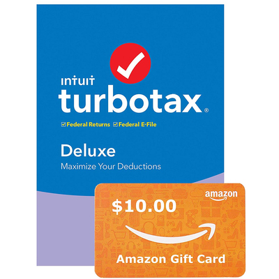 TurboTax 2019 Tax Software + $10 Amazon Gift Card
