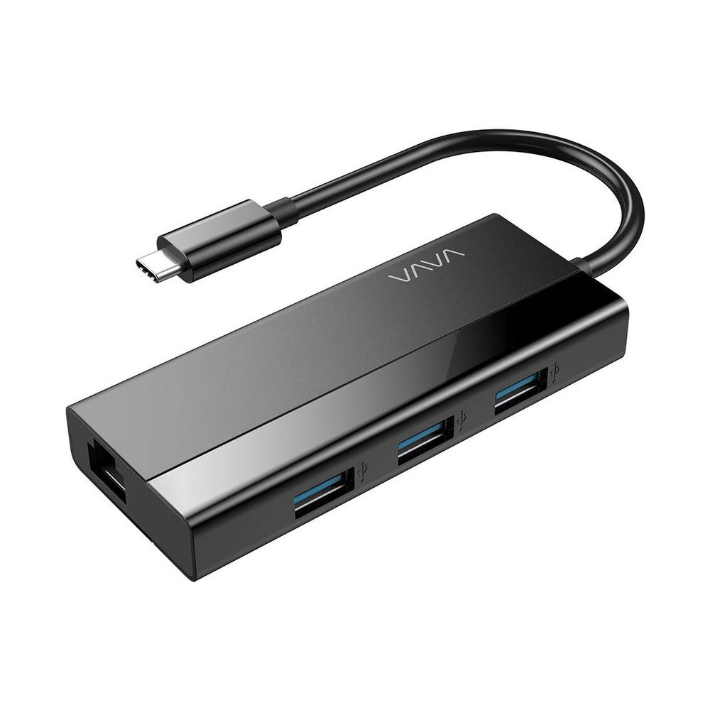 Add Ethernet and three USB connectors to your computer's USB-C port with VAVA's 4-in-1 hub down to $7