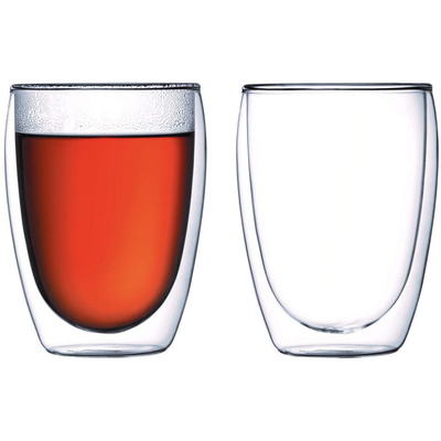 Bodum Pavina Glass double-wall insulated 12-ounce glasses set of 2