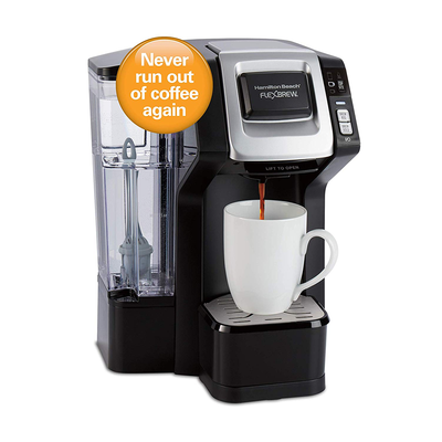 Hamilton Beach's single-serve FlexBrew Coffee Maker on sale for $50 can keep you stocked up automatically