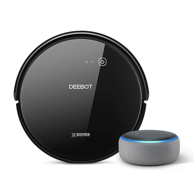 Ecovacs Deebot 601 robot vacuum cleaner with Echo Dot