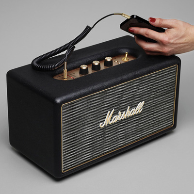 Blast your favorite sounds on the Marshall Stanmore Bluetooth speaker for $150