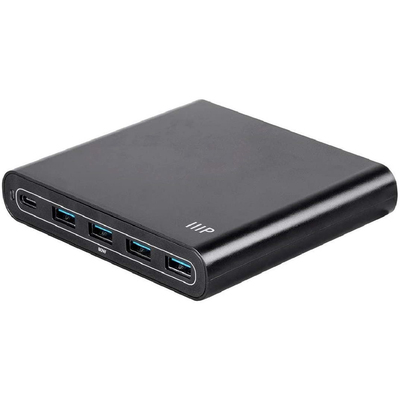 Monoprice Obsidian Speed Plus 5-port 80W USB-C desktop charger