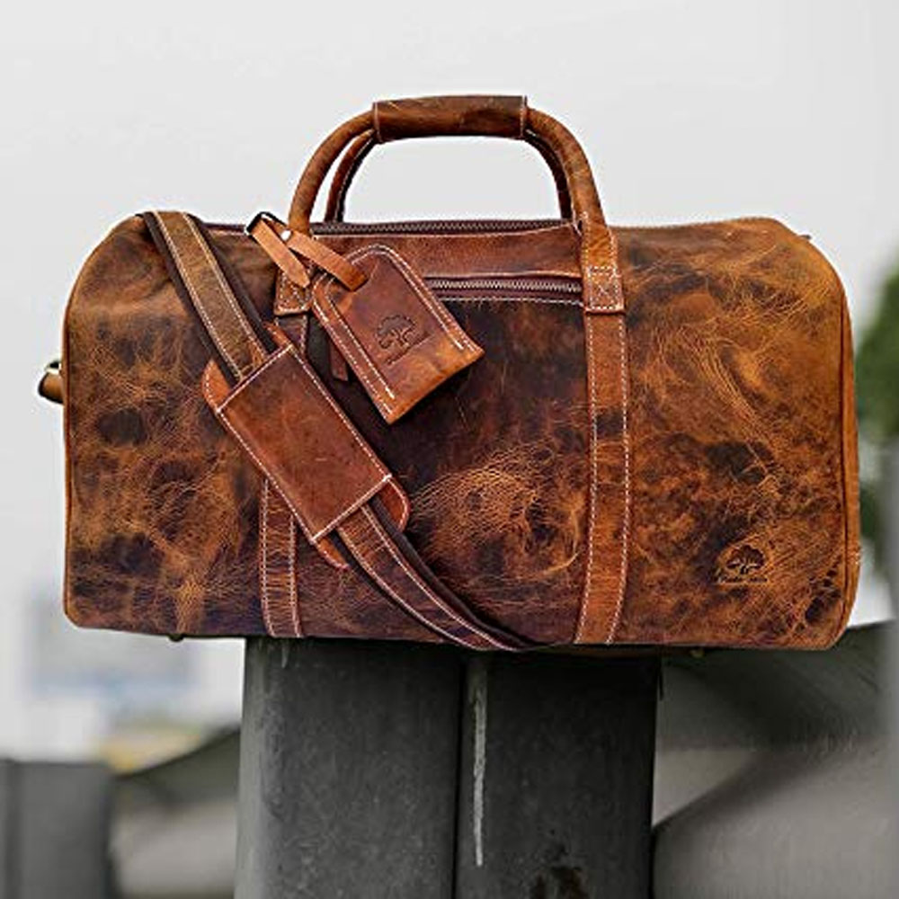 Travel in style with 25% off Rustic Town genuine leather bags today only