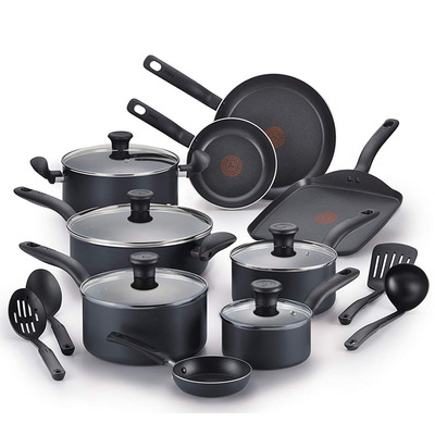 Add this 18-piece T-fal Nonstick Cookware Set to your kitchen at $30 off