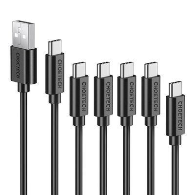 Choetech USB-A to USB-C Cable 6-pack
