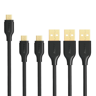 Aukey USB to micro-USB Cable (3-pack)