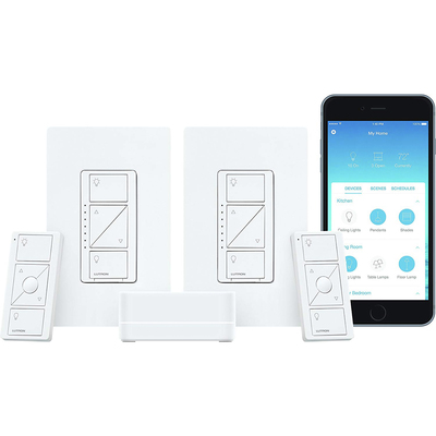 The discounted Lutron Caseta smart lighting starter kit is easy to setup and use