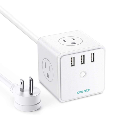 Xcentz Power Strip Surge Protector Cube