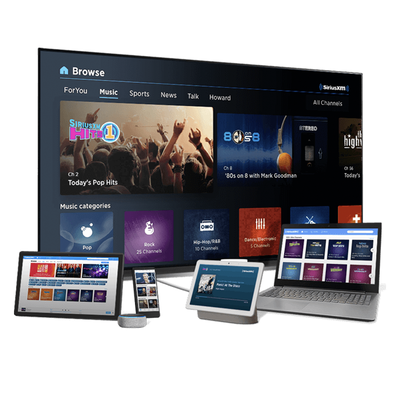 SiriusXM Essential Streaming 3-Month Trial + Echo Dot