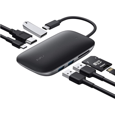 Aukey 7-in-1 USB-C Power Delivery hub